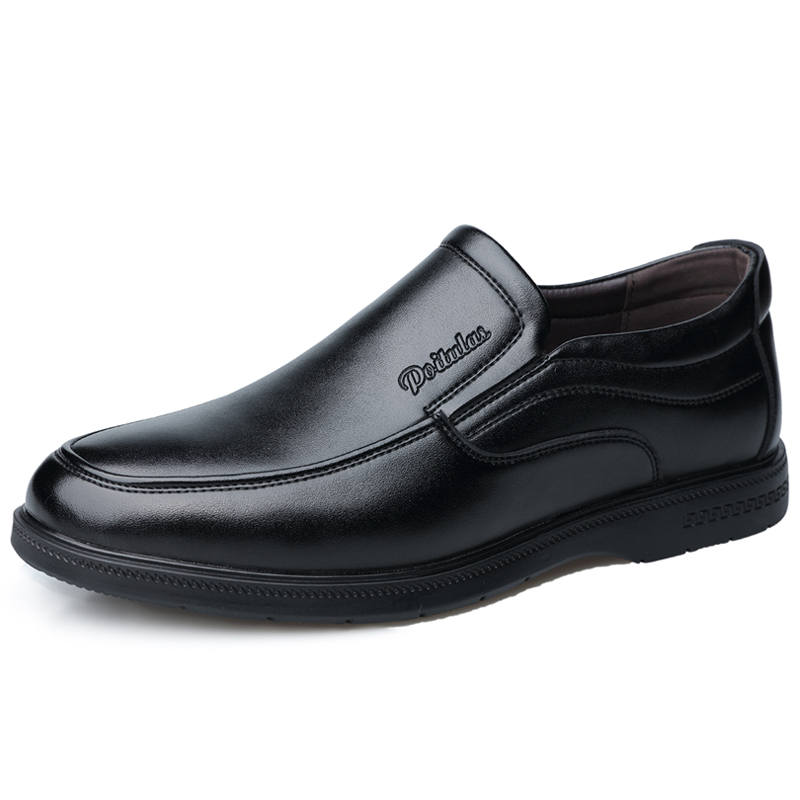 Poitulas Cow Split Leather Dress Shoes Men's