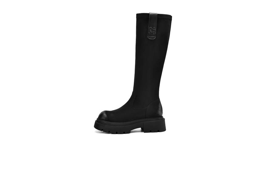 HLA Knee High Boots Women's Black/Coffee
