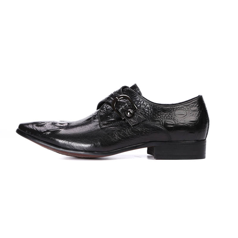 ASTON M.JAZZ Dress Shoes Men's Low Top Black/Coffee