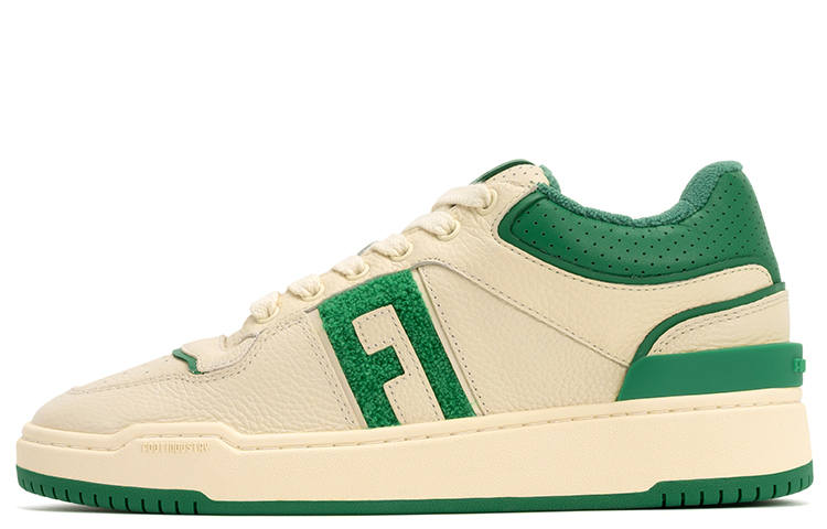 FOOT INDUSTRY Mid top Stylish Skateboarding Shoes Unisex Green White