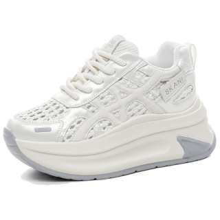 POOQ Breathable Height Increasing Breathable Height Increasing Low top Casual Shoes Women's
