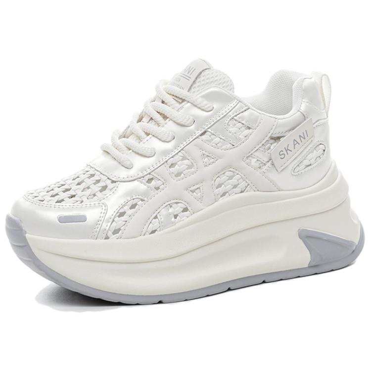 POOQ Breathable Height Increasing Breathable Height Increasing Low top Casual Shoes Women's