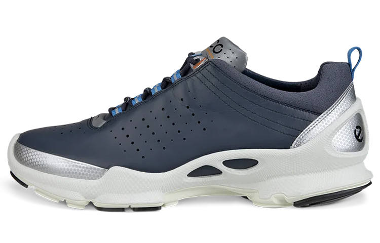 Ecco Cow Leather Low top Casual Shoes Men's Marine Blue