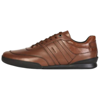 GEOX Cow Leather Men's Casual Shoes Men's Brown
