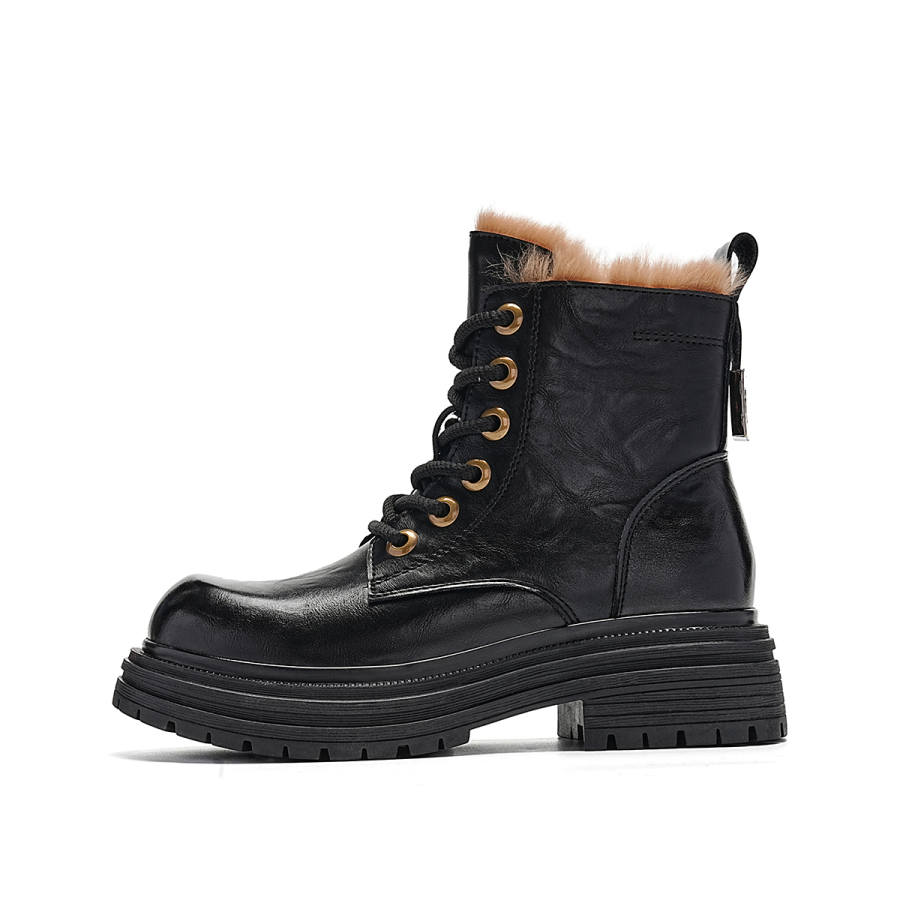 EBLAN EBLAN Combat Boots Women's Black