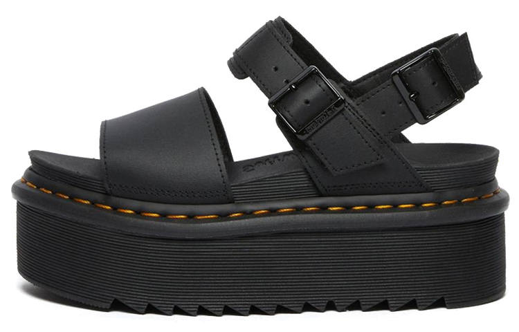 Dr.Martens VOSS Leather One Strap Sandals Women's Black