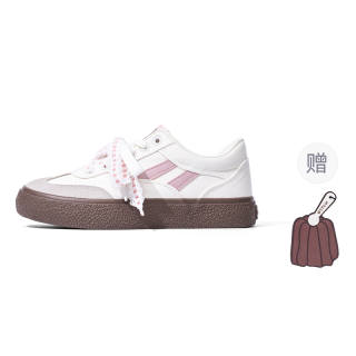 NSTCU Breathable Low top Skateboard Shoes Women's White Pink