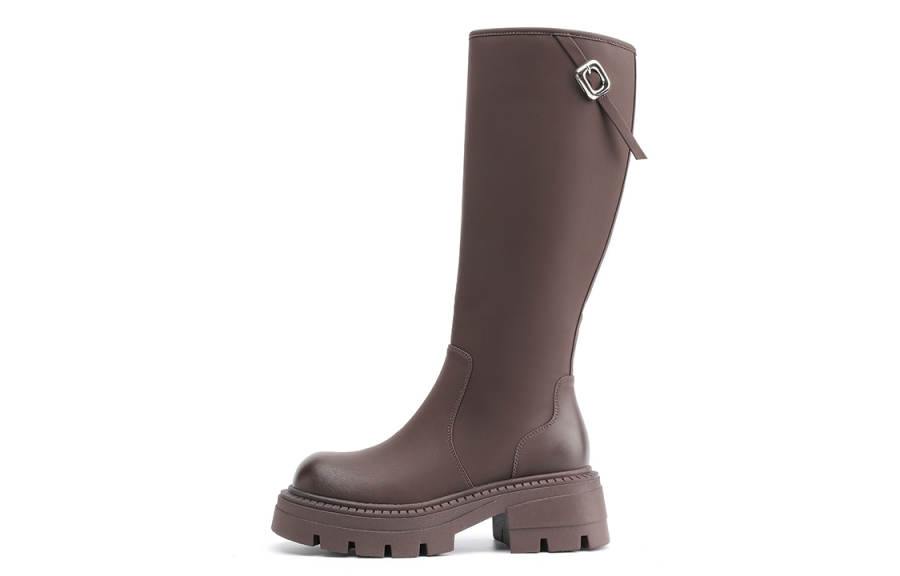 EBLAN EBLAN Leather Knee high Boots Women's Brown