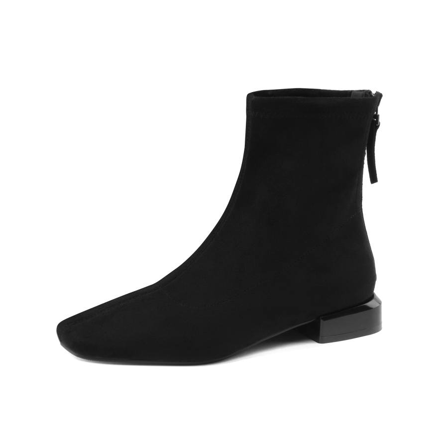 DAPHNE DAPHNE Ankle Boots Women's Black Unlined/Camel Unlined
