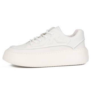 TIEKE Top Grain Cow Leather Slip Resistant Abrasion Resistant Slip Resistant Abrasion Resistant Chunky Sneakers Men's