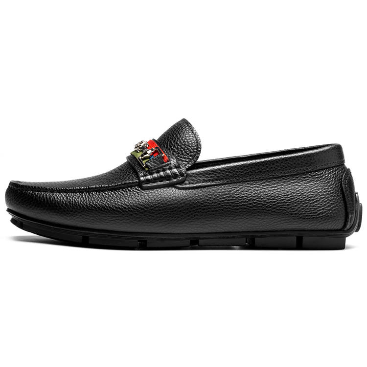 ROBERTA DI CAMERINO Cow Leather Casual Shoes Men's Black
