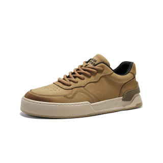 Hautton Top Grain Cow Leather Abrasion Resistant Abrasion Resistant Low top Skateboard Shoes Men's