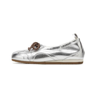 BalletCat Synthetic Leather Casual Shoes Women's Silver