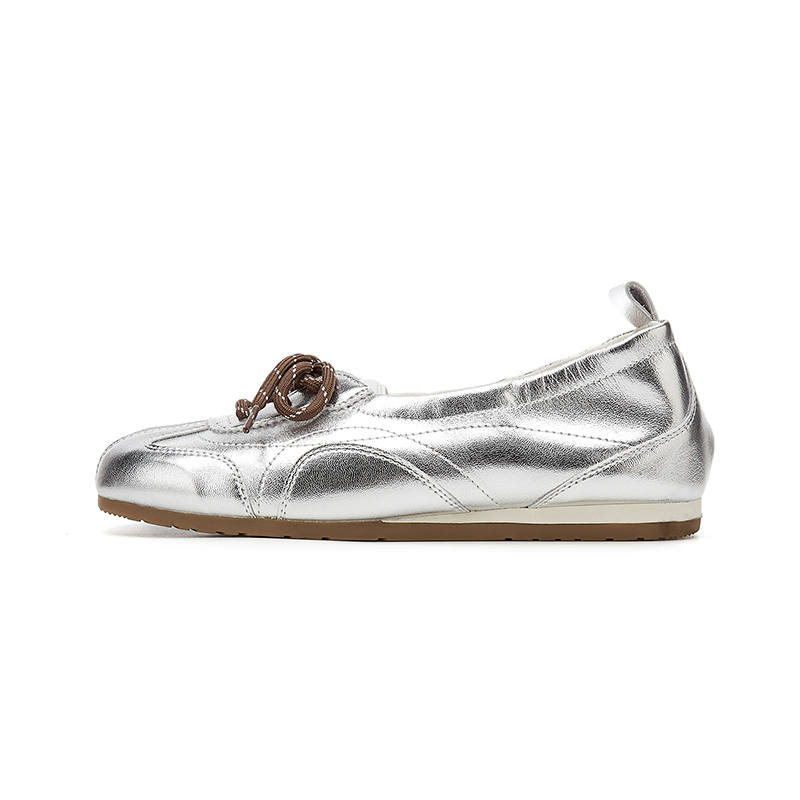 BalletCat Synthetic Leather Casual Shoes Women's Silver