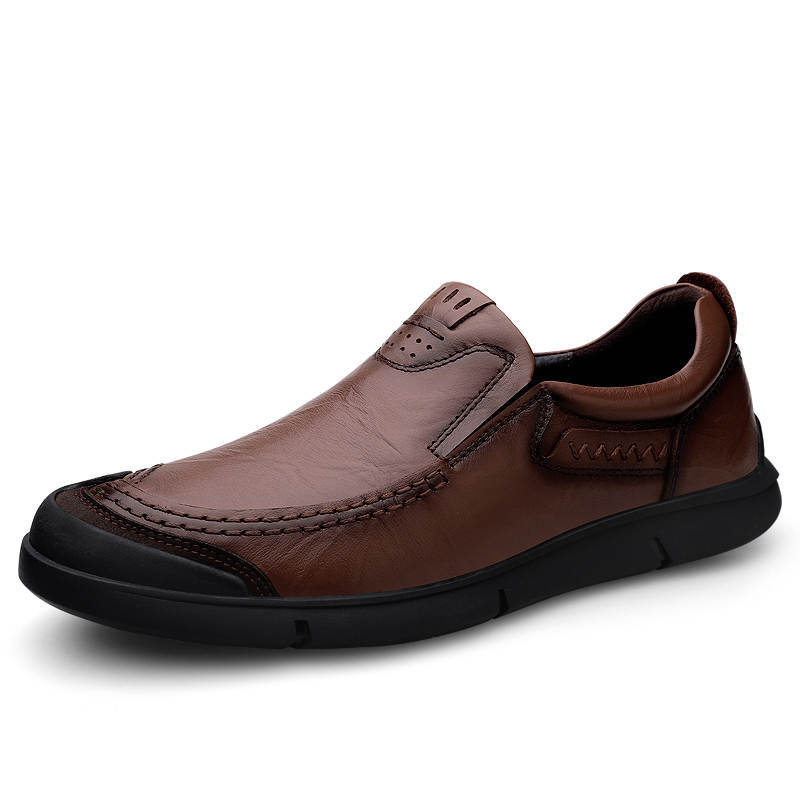 GONGNIULEITING Top Grain Cow Leather Casual Shoes Men's