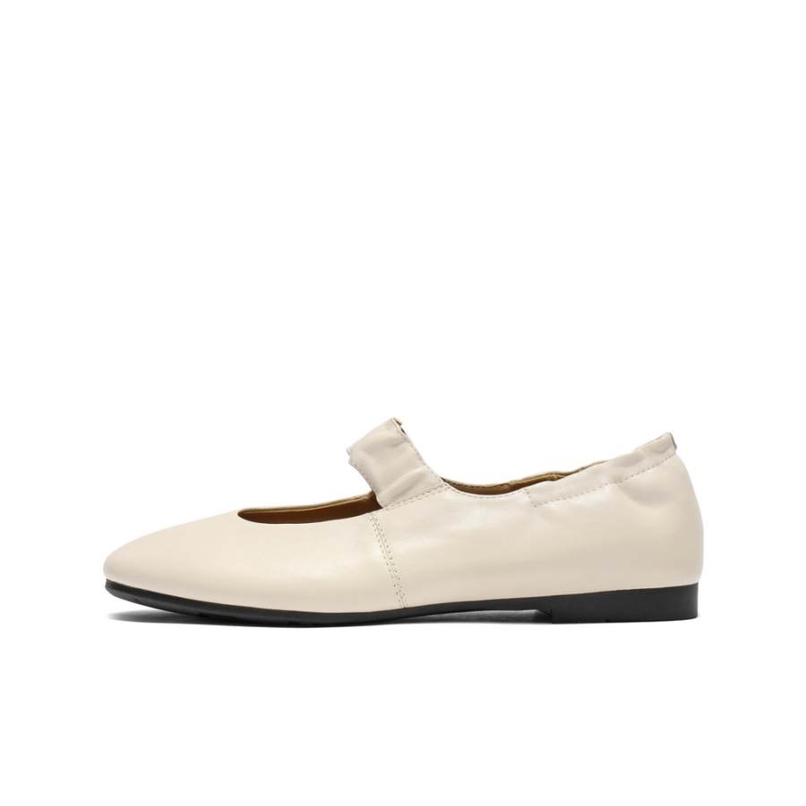 BELLE Sheepskin Flat Mary Jane Shoes Women's