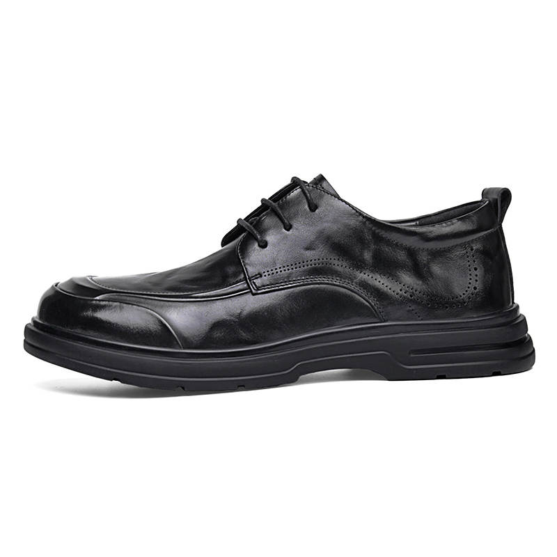 SEPTWOLVES Top Grain Cow Leather Dress Shoes Men's Black