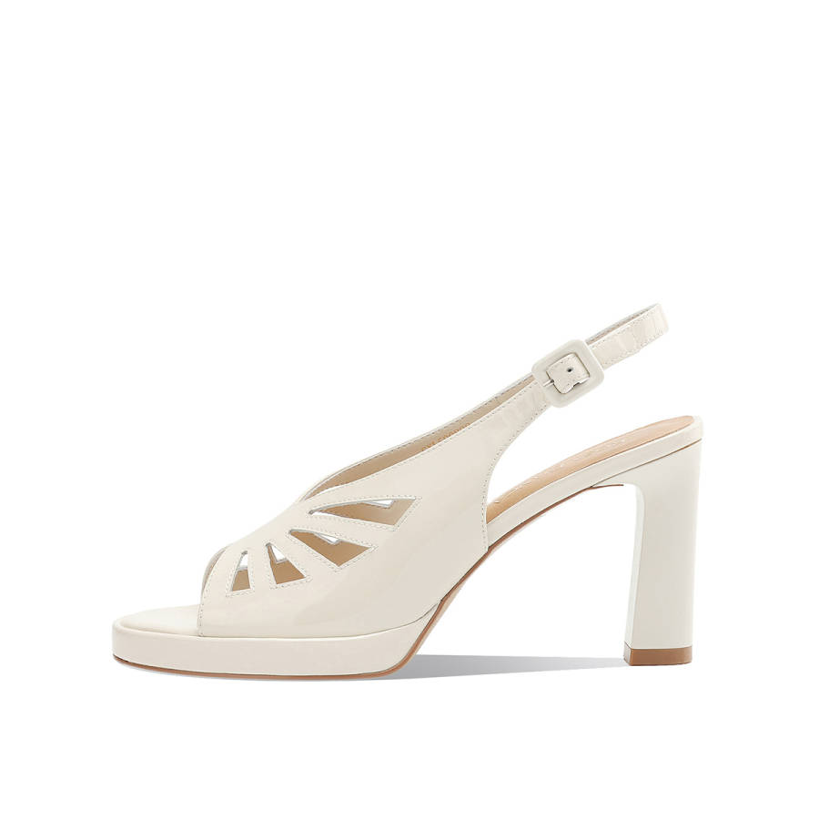 Rosa Bianca Top Grain Cow Leather One Strap Sandals 9.1cm Women's