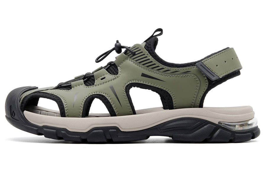 C°BANNER C°BANNER Leather Beach Sandals Men's Green