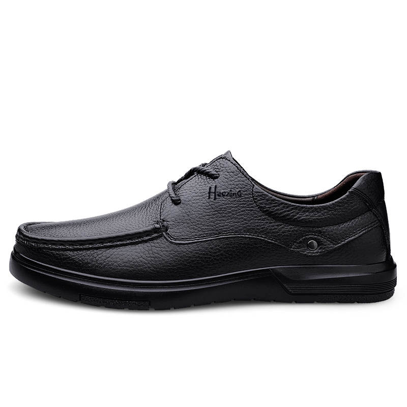 HAOXING Men's Casual Shoes Men's Black