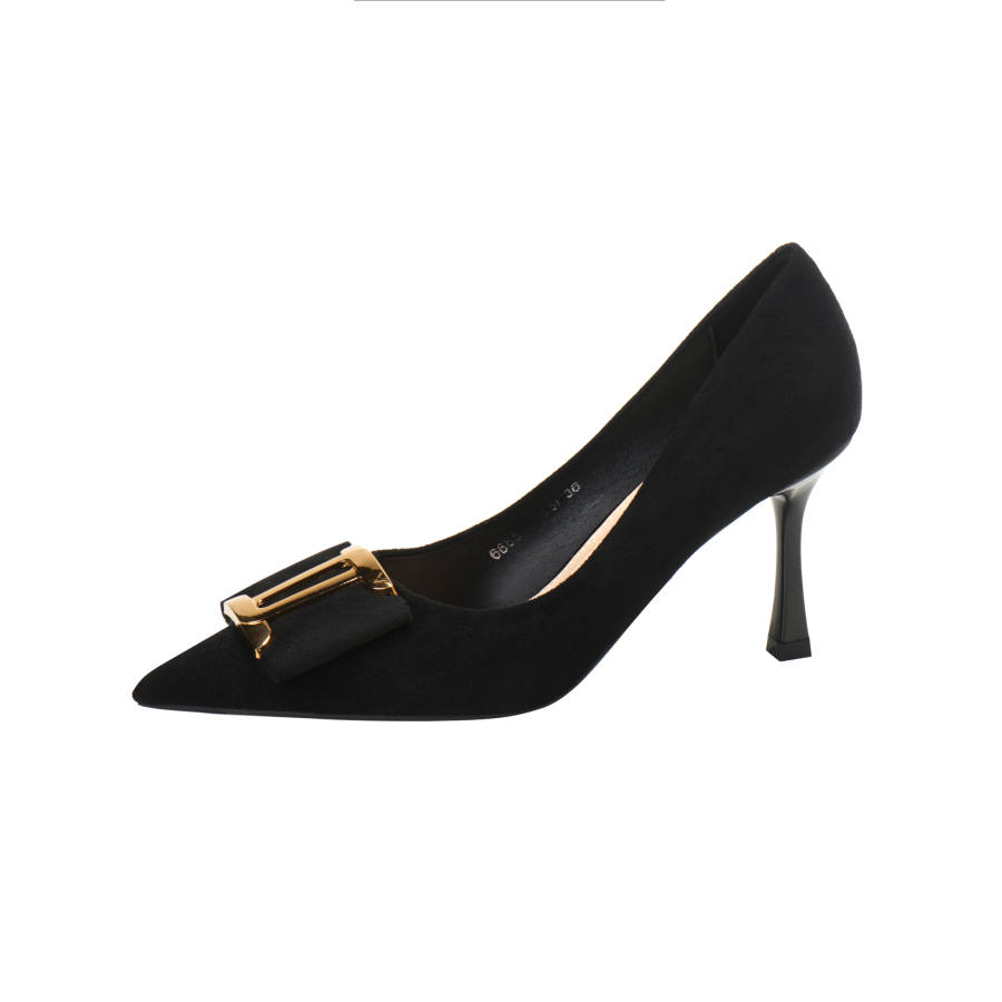 ZUOMILUO Suede High Heels Women's Black