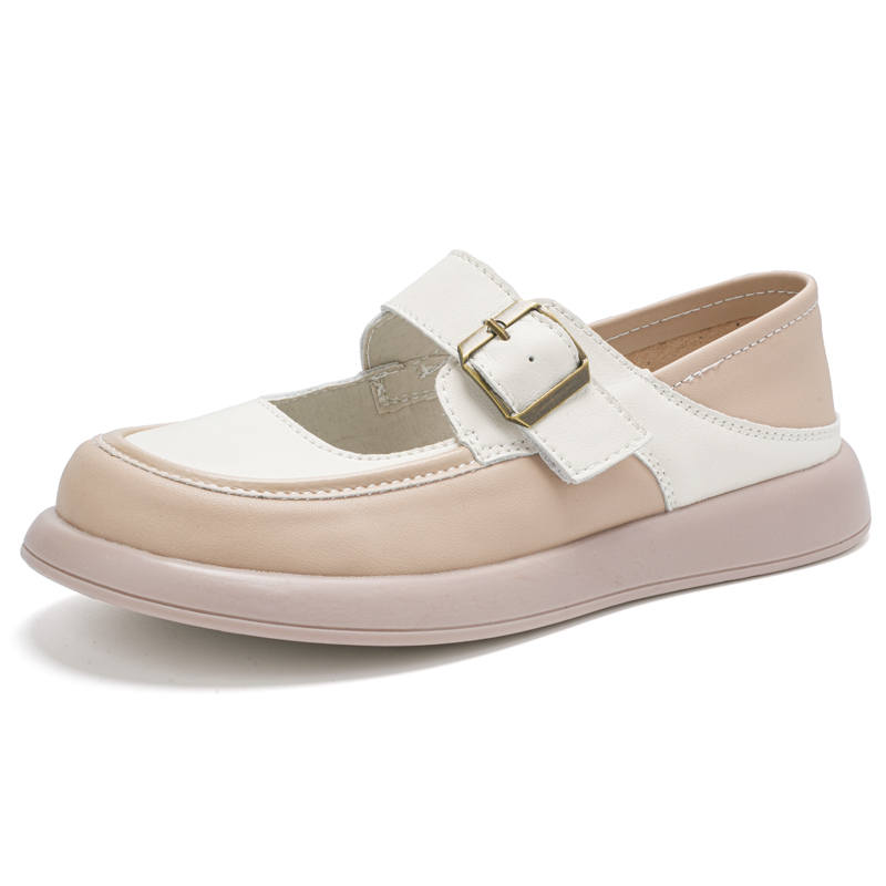 Reivantix Reivanti Microfiber Leather Casual Shoes Women's Beige Brown