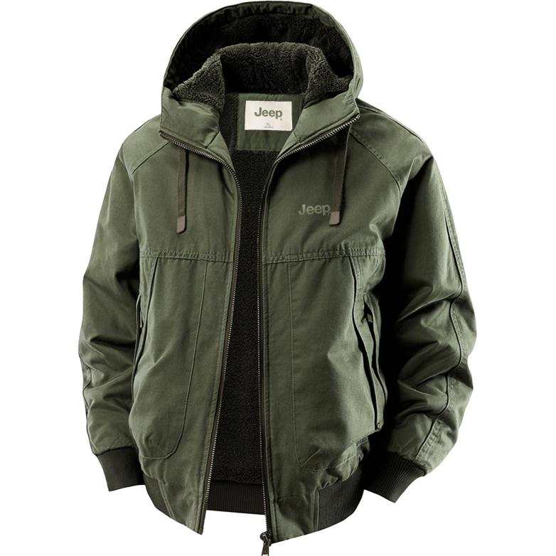 Jeep Jeep Puffer Jackets Unisex Hooded Thickened Cargo Puffer Jacket
