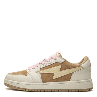 ADERSTAR Microfiber Leather Low top Skateboard Shoes Unisex Khaki