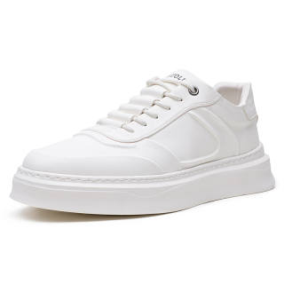 JUMP&FISH Cow Split Leather Cushioning Low top Skateboard Shoes Men's