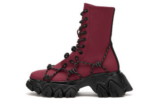 ANGEL CHEN Short Combat Boots Women's Red