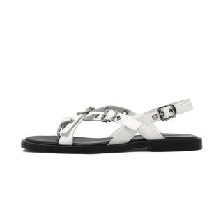 CAMEIDO One Strap Sandals Women's Ecru