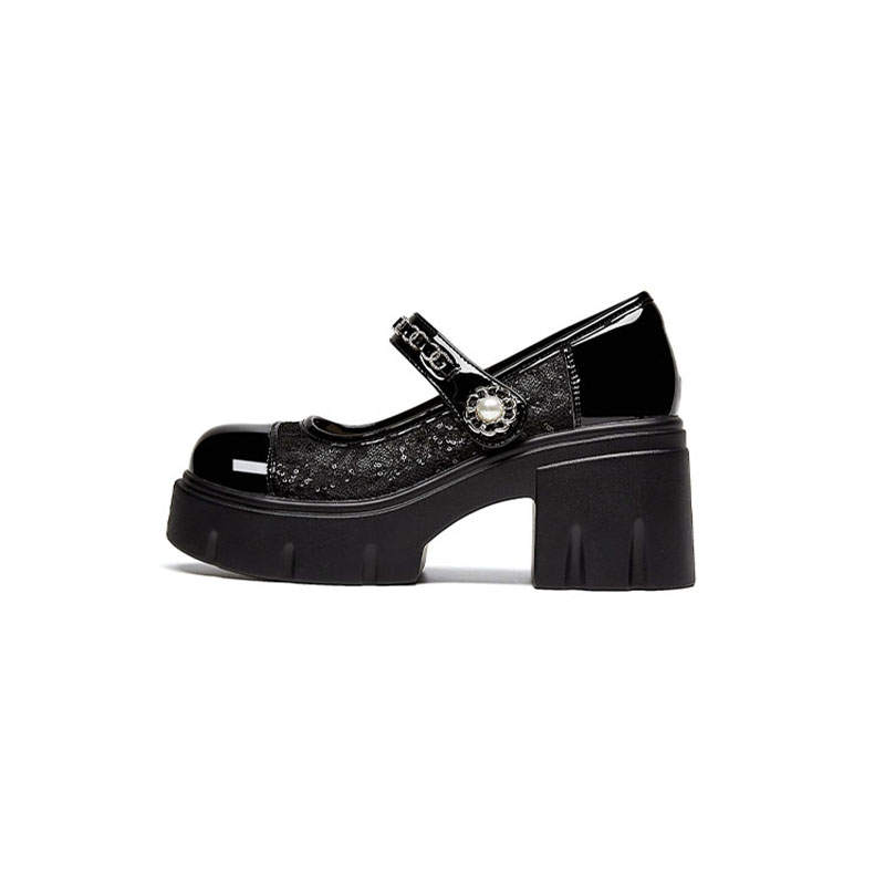 DAPHNE DAPHNE Chunky Heel Mary Jane Shoes Women's