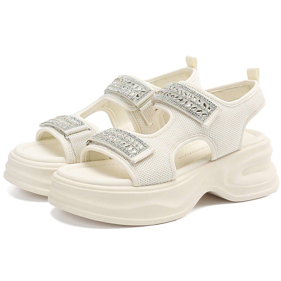 D:FUSE SCANDINAVIA D FUSE SCANDINAVIA One Strap Sandals Women's Beige