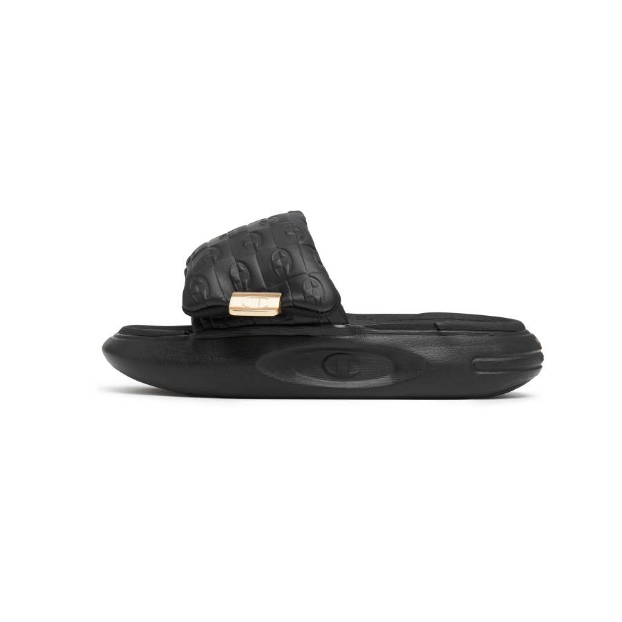 Champion EVA Abrasion Resistant Slide Slippers Women's Black/Milk White