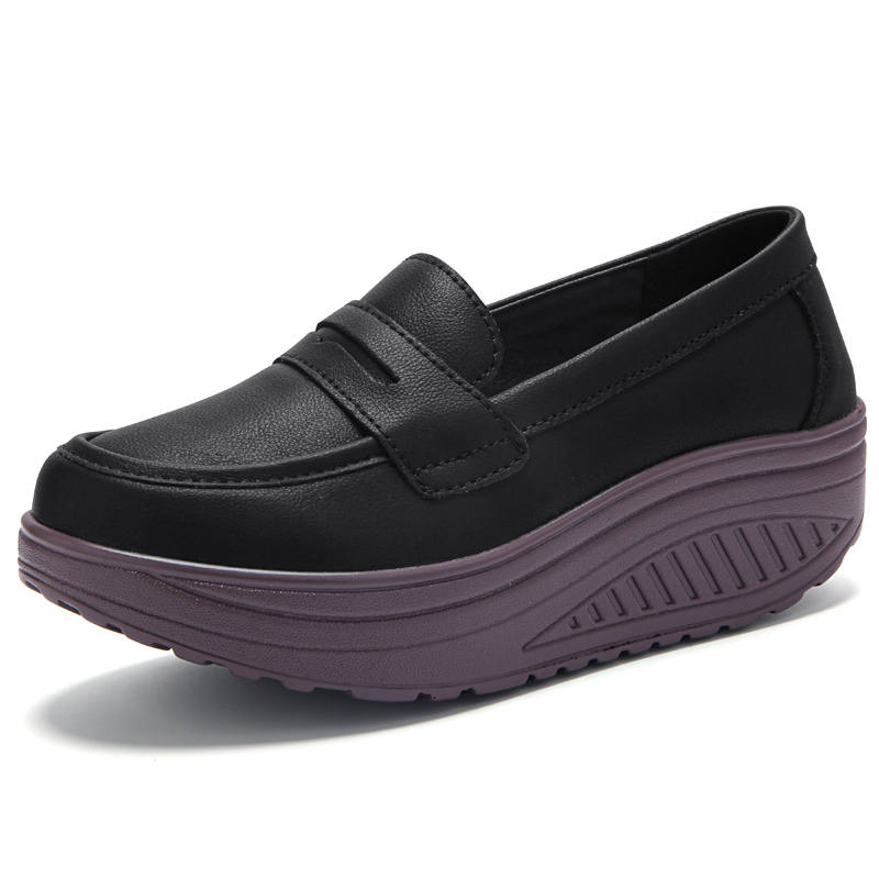 Reivantix Reivanti Microfiber Leather Casual Shoes Women's Black