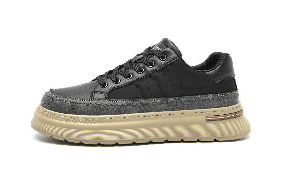 HLA Textile, Synthetic Leather Low top Skateboard Shoes Men's