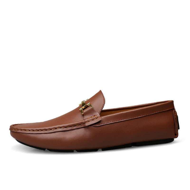 YINGLUNQISHI Casual Shoes Men's Red Brown
