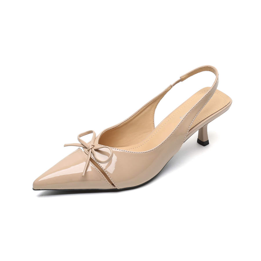 QITUMAUL Microfiber Leather Slim Heel High Heels Women's