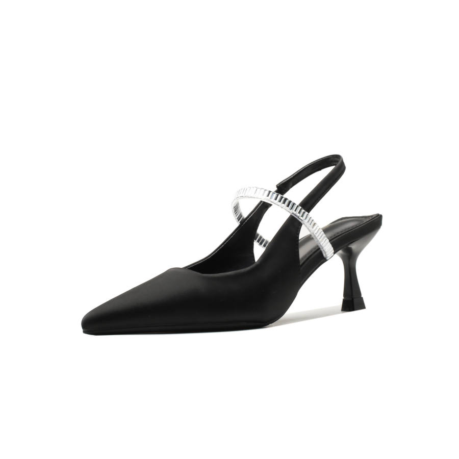 Beijiani Beijiani Microfiber Leather Slim Heel High Heels Women's