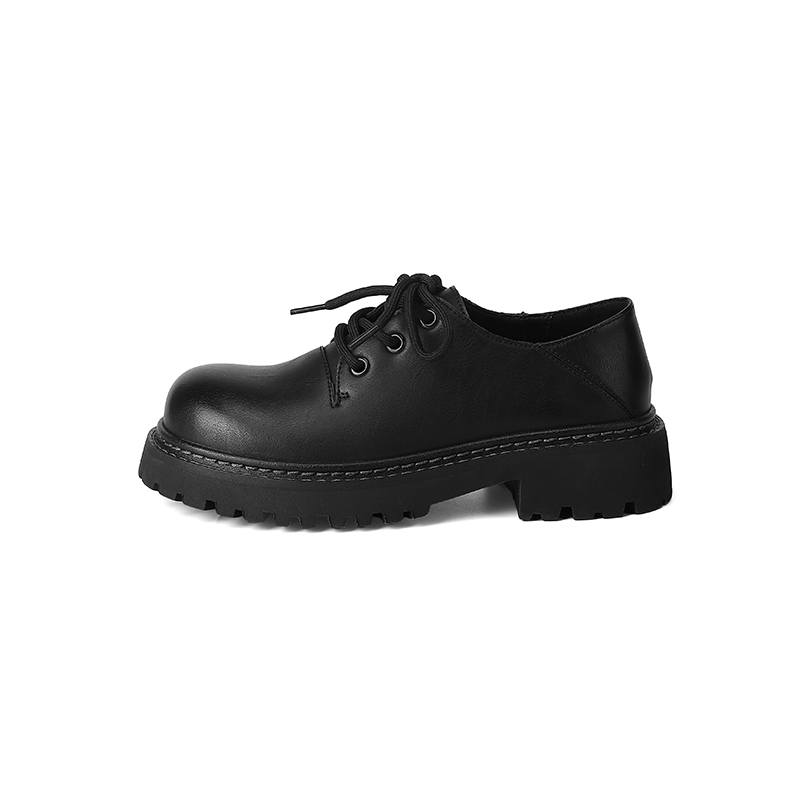 MIS. DANNY Cow Split Leather Casual Shoes 4.5cm Women's