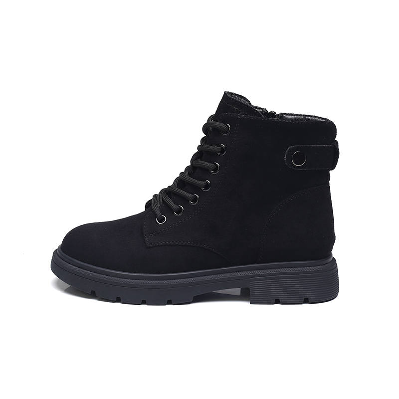 GONGNIUMEILI PU Short Combat Boots 3cm Women's