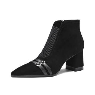 BAISHITING Sheepskin Ankle Boots 6CM Women's