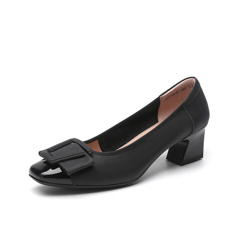 BalletCat Cow Leather High Heels 5CM Women's
