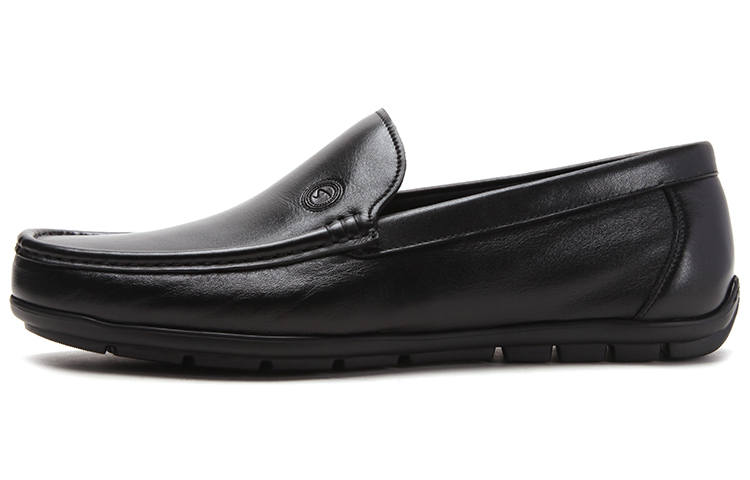 Satchi Top Grain Cow Leather Casual Leather Shoes Men's Black