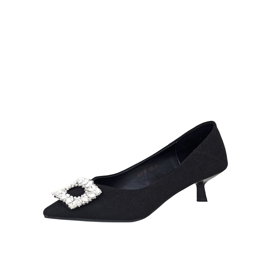 GUDIANFENGDU Fabric Slim Heel High Heels 5CM Women's