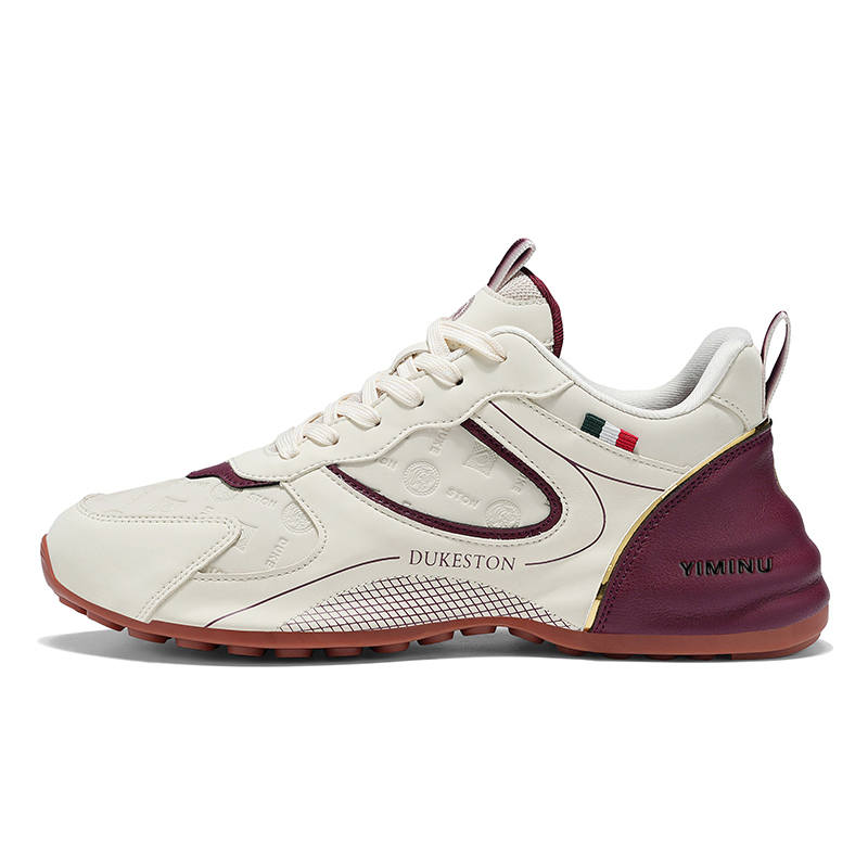 YIMINU Cow Leather Casual Shoes Unisex