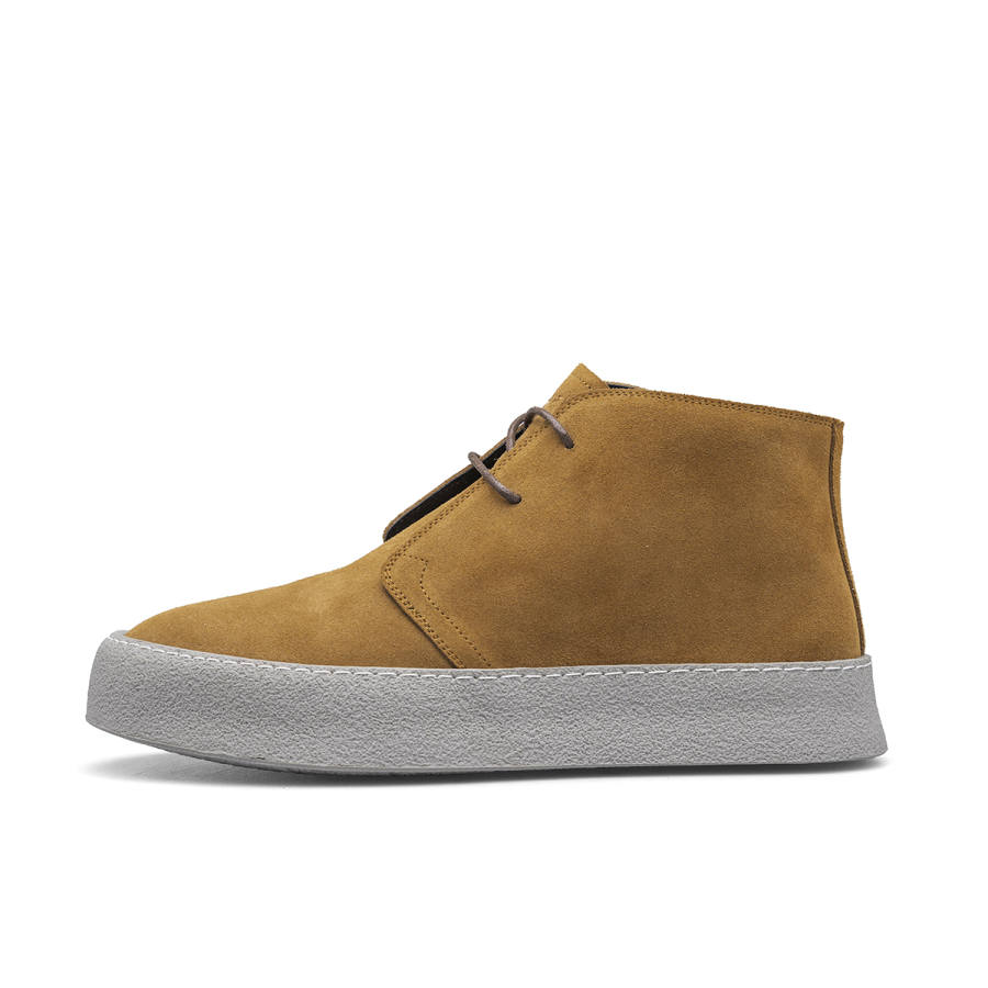 D:FUSE SCANDINAVIA D FUSE SCANDINAVIA Men's Shoes Cow Split Leather Ankle Boots Khaki