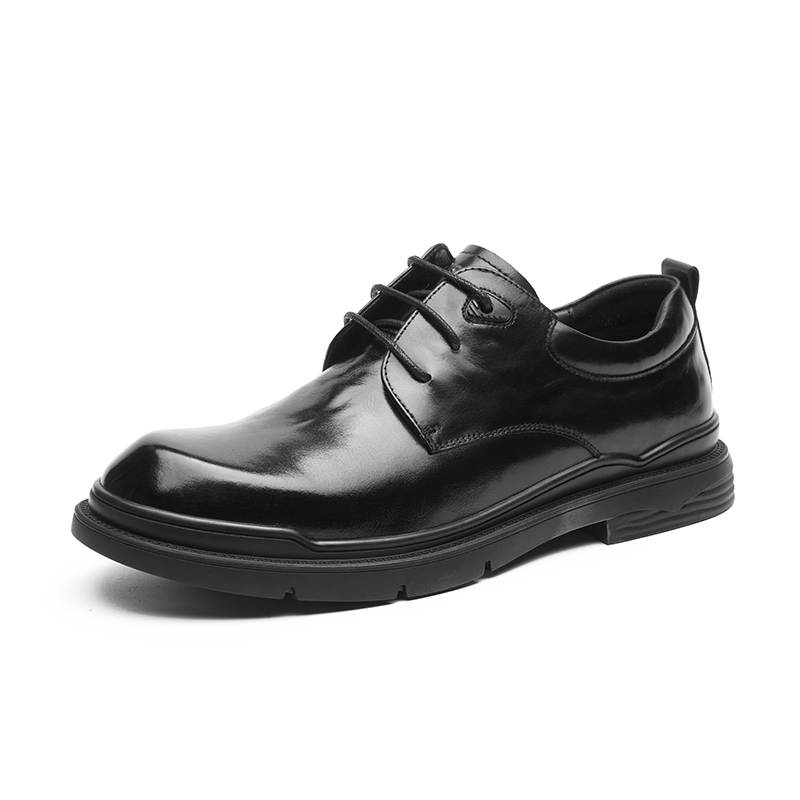 AOKANG Casual Leather Shoes Men's Black
