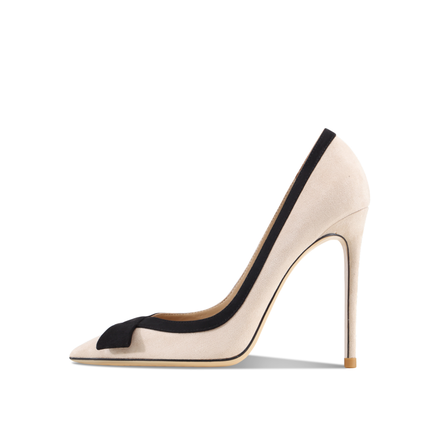 Siwei Siwei Suede High Heels Women's Apricot