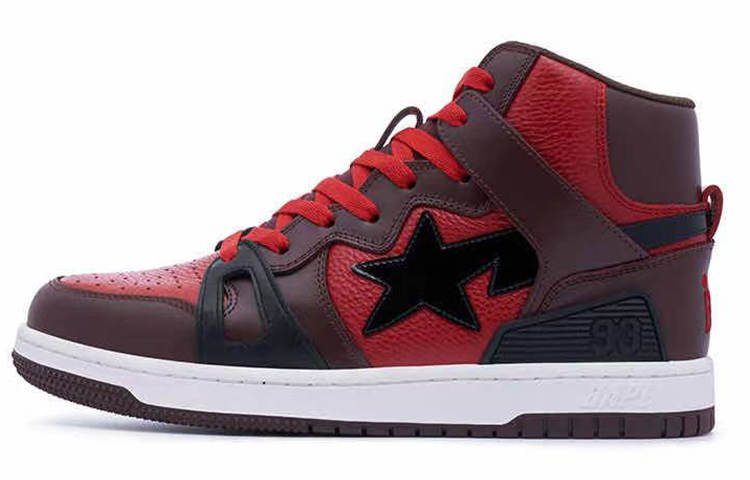 A BATHING APE BAPE A BATHING APE Bape Sta 93 Hi Red Burgundy